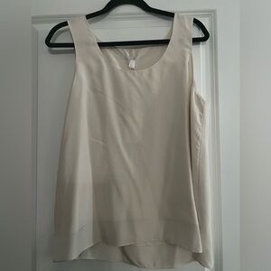 COS 100% Silk Ivory Tank Top Blouse